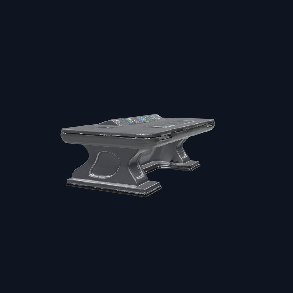 Futuristic Control Desk model pack with PBR Textures